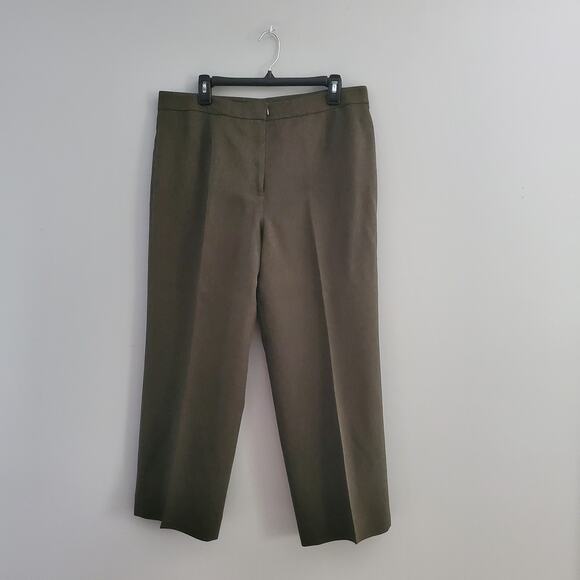 Evan Picone Women's Gray Wide Leg Pants Suit 14 - Picture 8 of 12